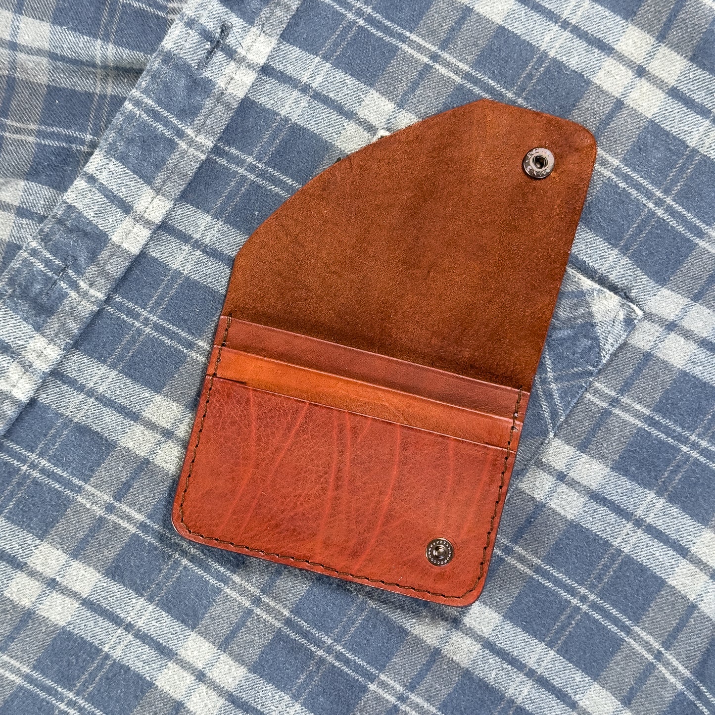 Tarjetero x3 Pockets c/ Tapa y Broche
