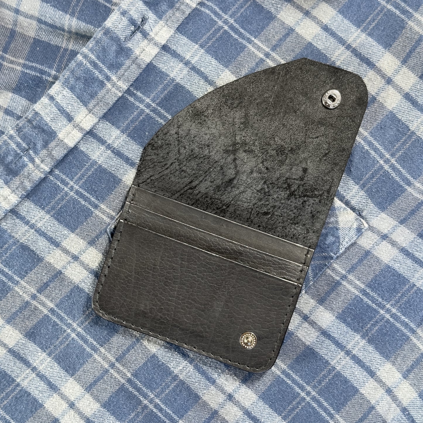 Tarjetero x3 Pockets c/ Tapa y Broche
