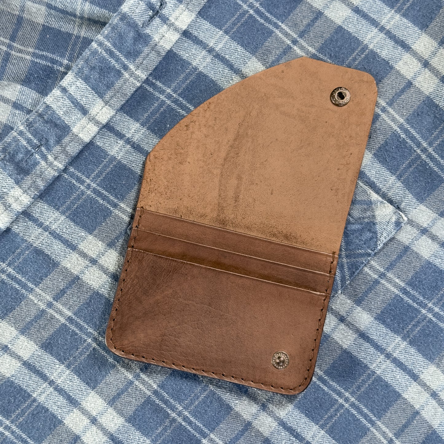 Tarjetero x3 Pockets c/ Tapa y Broche