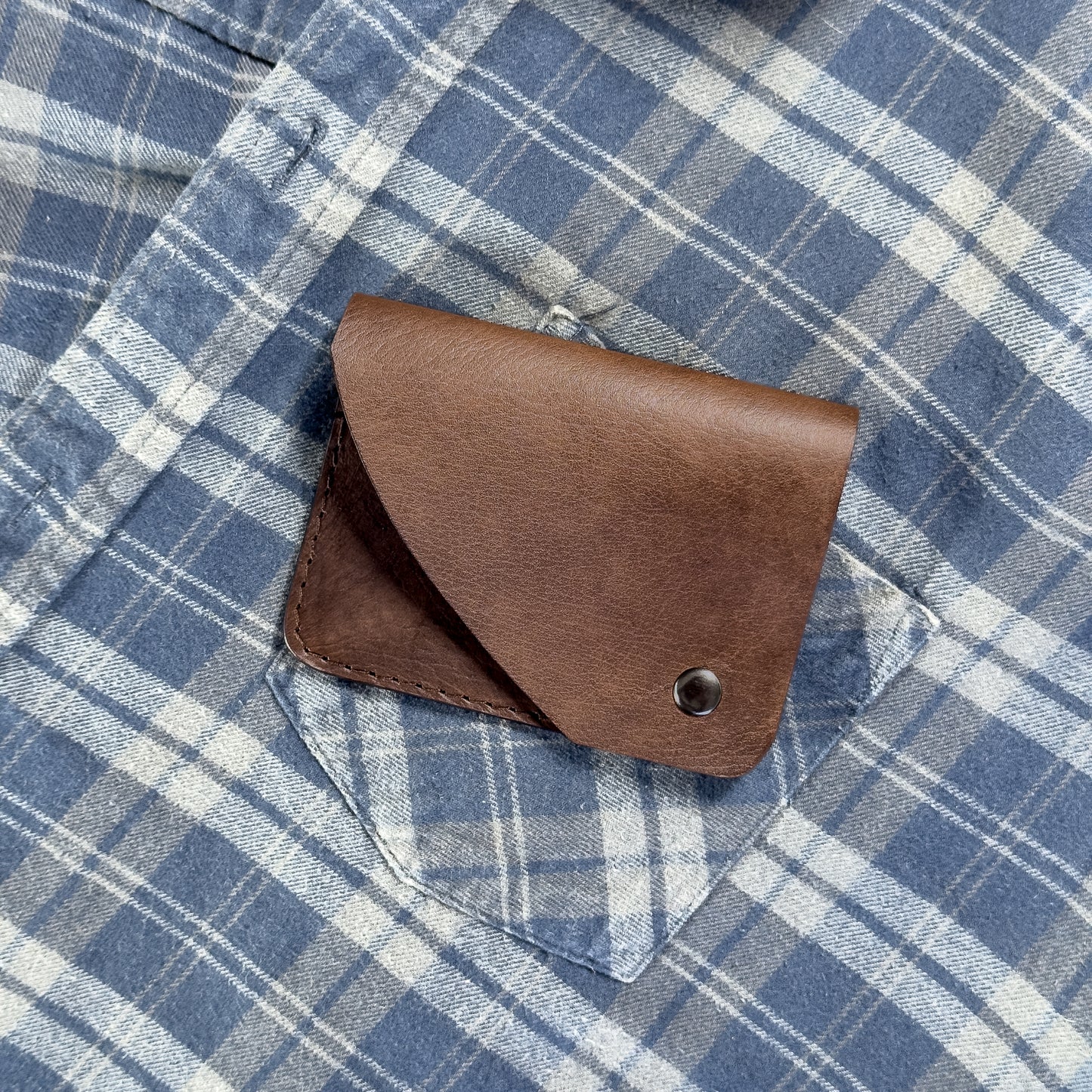 Tarjetero x3 Pockets c/ Tapa y Broche