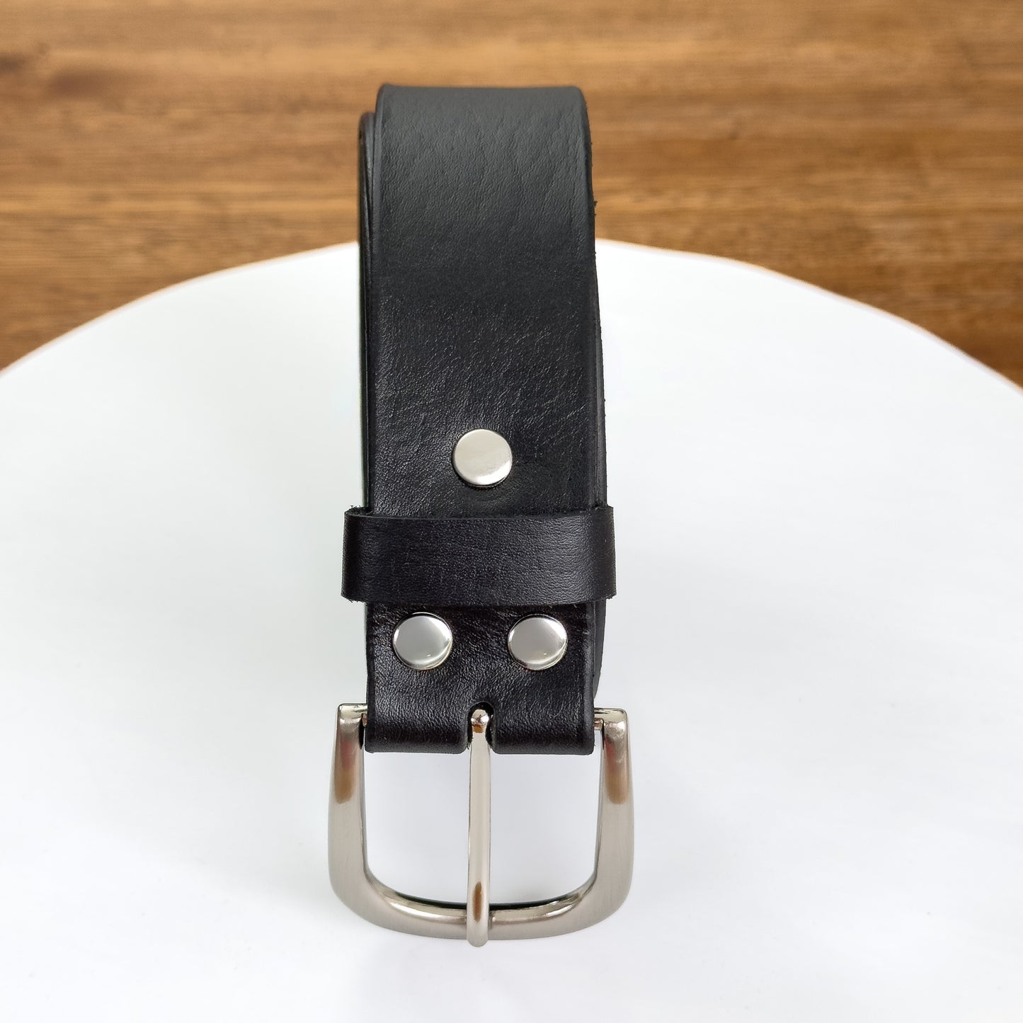Cinto Vaqueta con Hebilla Metalica | 4 cm