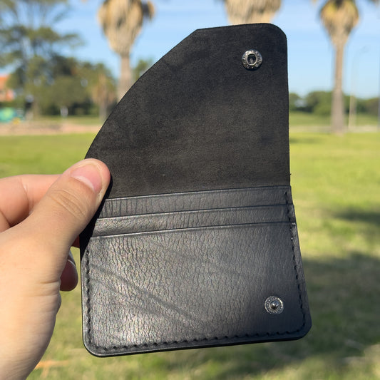 Tarjetero x3 Pockets c/ Tapa y Broche