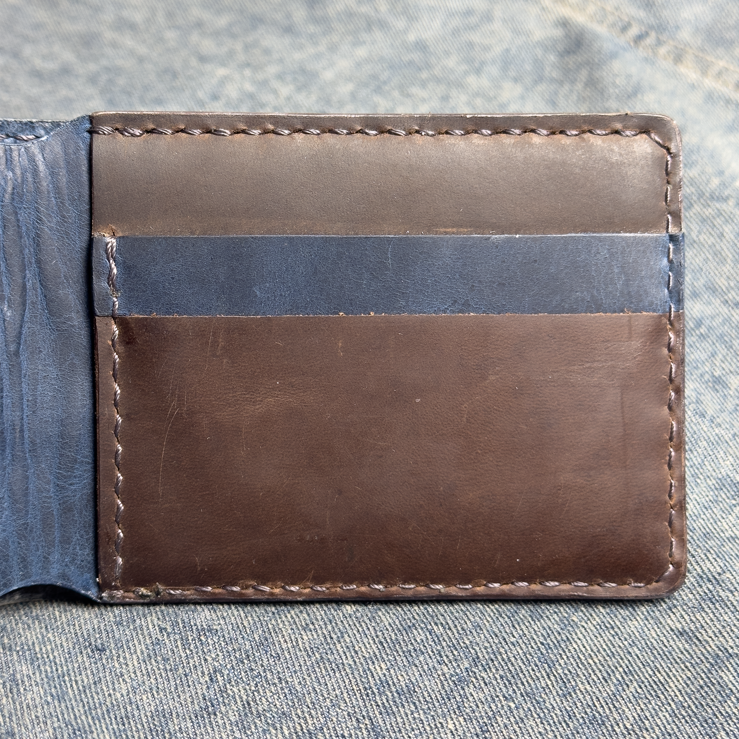 Billetera Bifold Engrasada