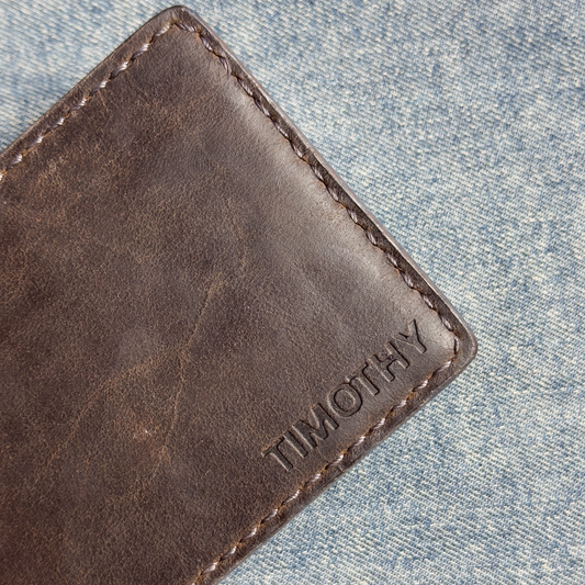 Billetera Bifold Engrasada